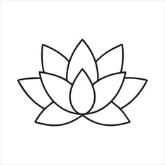 Minimalist Succulent Plant Logo Icon Vector on White Background