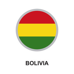 bolivia national flag circular vector design