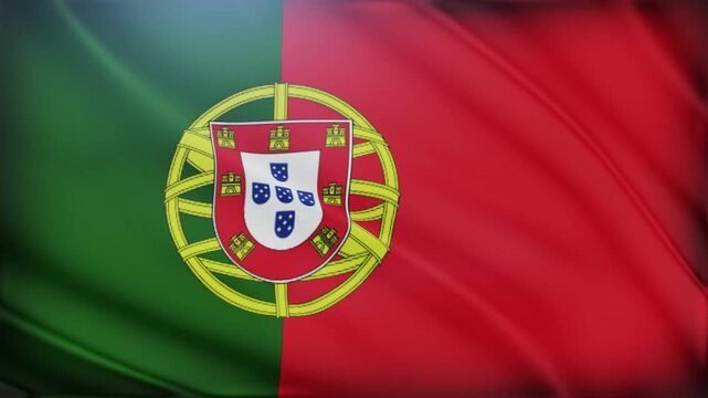 National flag of portugal with emblem. Suitable for patriotic designs, travel brochures, educational materials, history websites, international events promotions.