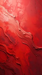 Abstract red fluid art