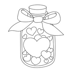 Bottle of love doodle