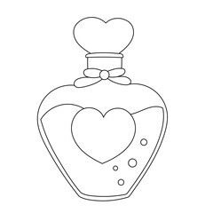 Heart bottle outline