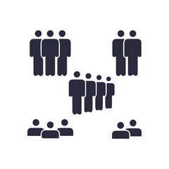 Business Team Icons Set – Corporate Teamwork, Collaboration and Partnership Vector