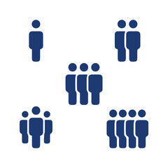 Business Team Icons Set – Corporate Teamwork, Collaboration and Partnership Vector