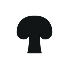 Mushroom icon in glyph style for food, fungi, and organic projects.