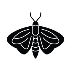 Moth Icon Vector Illustration
