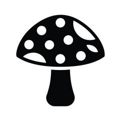Toadstool Icon Vector Illustration