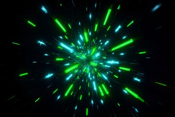 Obraz premium Neon Cybernetic Pulse