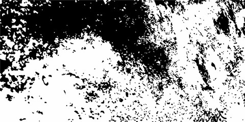 Abstract grunge background with black ink splatter, a dirty paint texture, and a decorative floral vector pattern