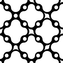 Modern abstract geometric pattern, seamless connected shapes, contemporary design element