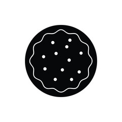 Amaretti Cookie Icon Vector Illustration