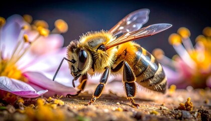 Close-up of bee on flower