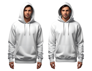Hoodie front view transparent PNG