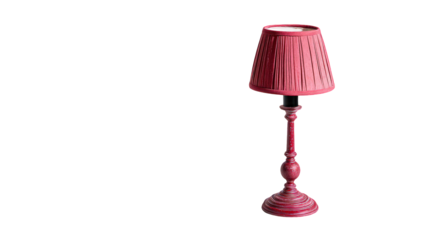 Pink Textured Metal Table Lamp with Embossed Lampshade