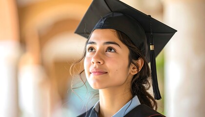 A hopeful graduate looks to the future