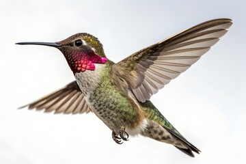 Fototapeta premium Anna’s Hummingbird in Mid-Flight