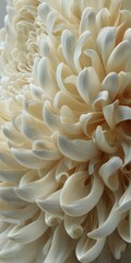 Elegant Close-Up of Creamy White Petals Displaying Intricate Textures and Beautiful Shapes in Soft Natural Light