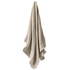 Light beige fabric draped, hanging