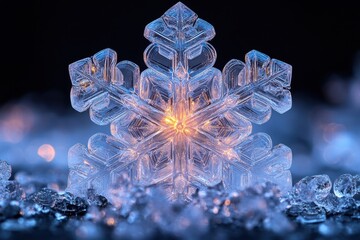 A snowflorer spinning gracefully in the air.