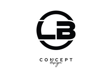 LB Creative Circle Monogram Logo Design – Modern Branding Concept