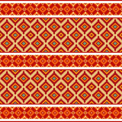 abstract ethnic seamless background, vector illustration