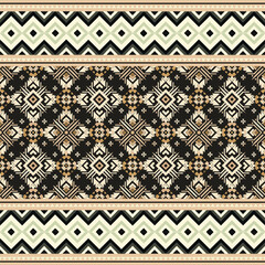 abstract ethnic seamless background, vector illustration