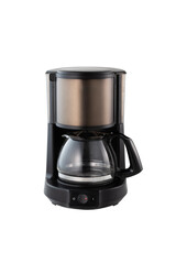 Coffee maker machine isolated on white background.