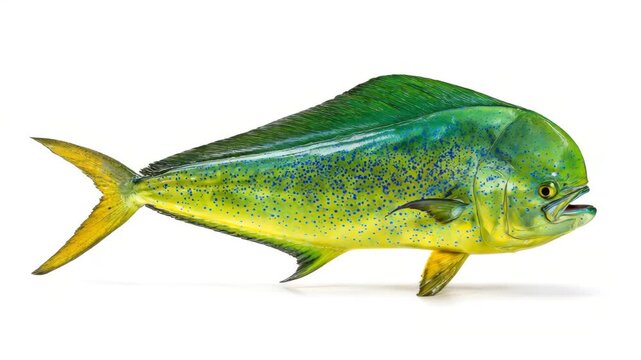 Mahi mahi fish isolated on white background
