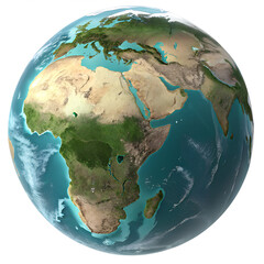 Fototapeta premium Global Earth Globe isolated on transparent background