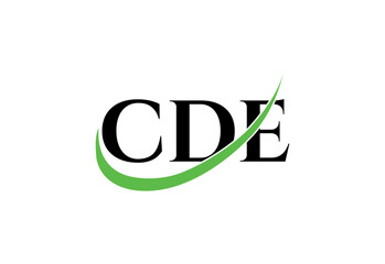 CDE Letter Modern  Monogram Logo | Minimal Initials Icon Design.
