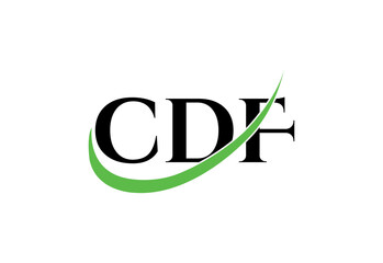 CDF Letter Modern  Monogram Logo | Minimal Initials Icon Design.