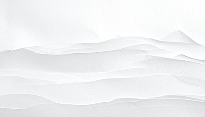 Obraz premium White layered textured paper creates a minimalist abstract landscape design