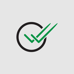 Check mark icon. Single and double ticks. Confirmation and read message status symbol. Used in chat, tasks, and notifications sign.