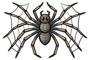 spider on a white background