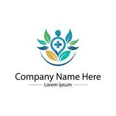 "Modern Healthcare Logo Design &ndash; Medical Cross, Heart, and Wellness Symbol"