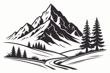 winter forest landscape