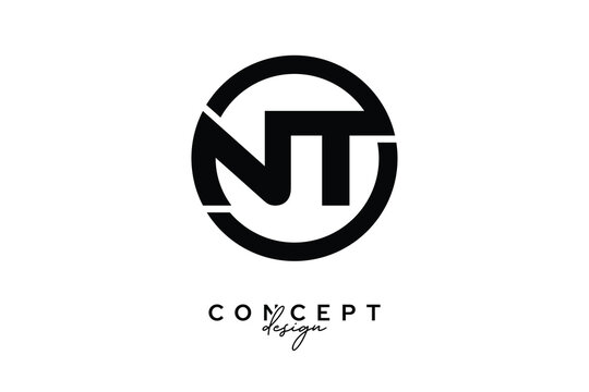 NT Creative Circle Monogram Logo Design &ndash; Modern Branding Concept