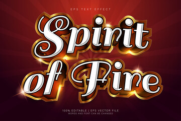 Fire Spirit Editable Text effect 
