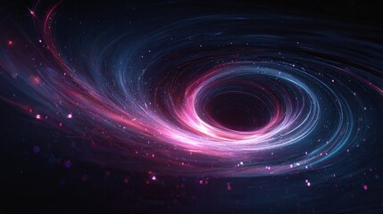 Obraz premium High-Detail Neon Vortex 3D Scene