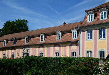 Historical Castle in the Town Dornburg at the River Saale, Thuringia