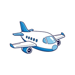 airplane isolated on white