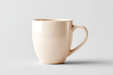 Obraz premium Elegant beige ceramic mug