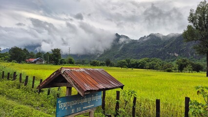 wooden house in the mountains