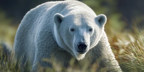 A polar bear in the natural environment.