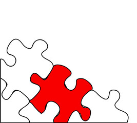 Puzzle vector illustration art on white background
