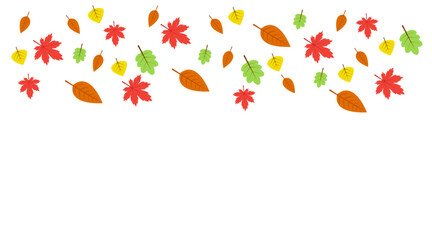 Background with maple autumn leaves