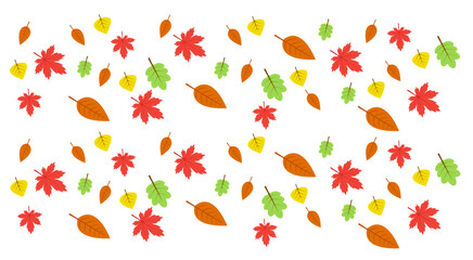 Background with maple autumn leaves
