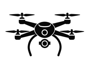 Futuristic Technology Silhouette Icon –  Drone