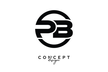 PB Creative Circle Monogram Logo Design – Modern Branding Concept