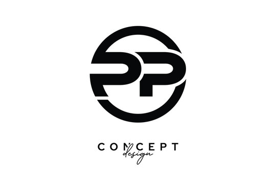 PP Creative Circle Monogram Logo Design &ndash; Modern Branding Concept